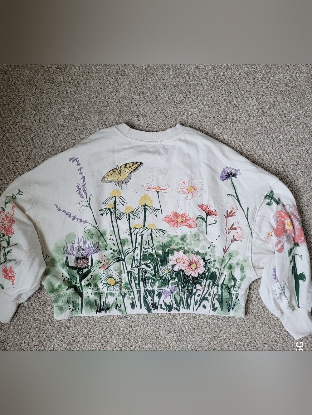 Free People Oversized Sweatshirt. - Picture 4 of 6